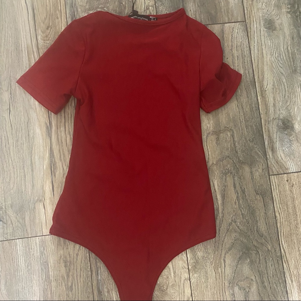 Deep Red Bodysuit